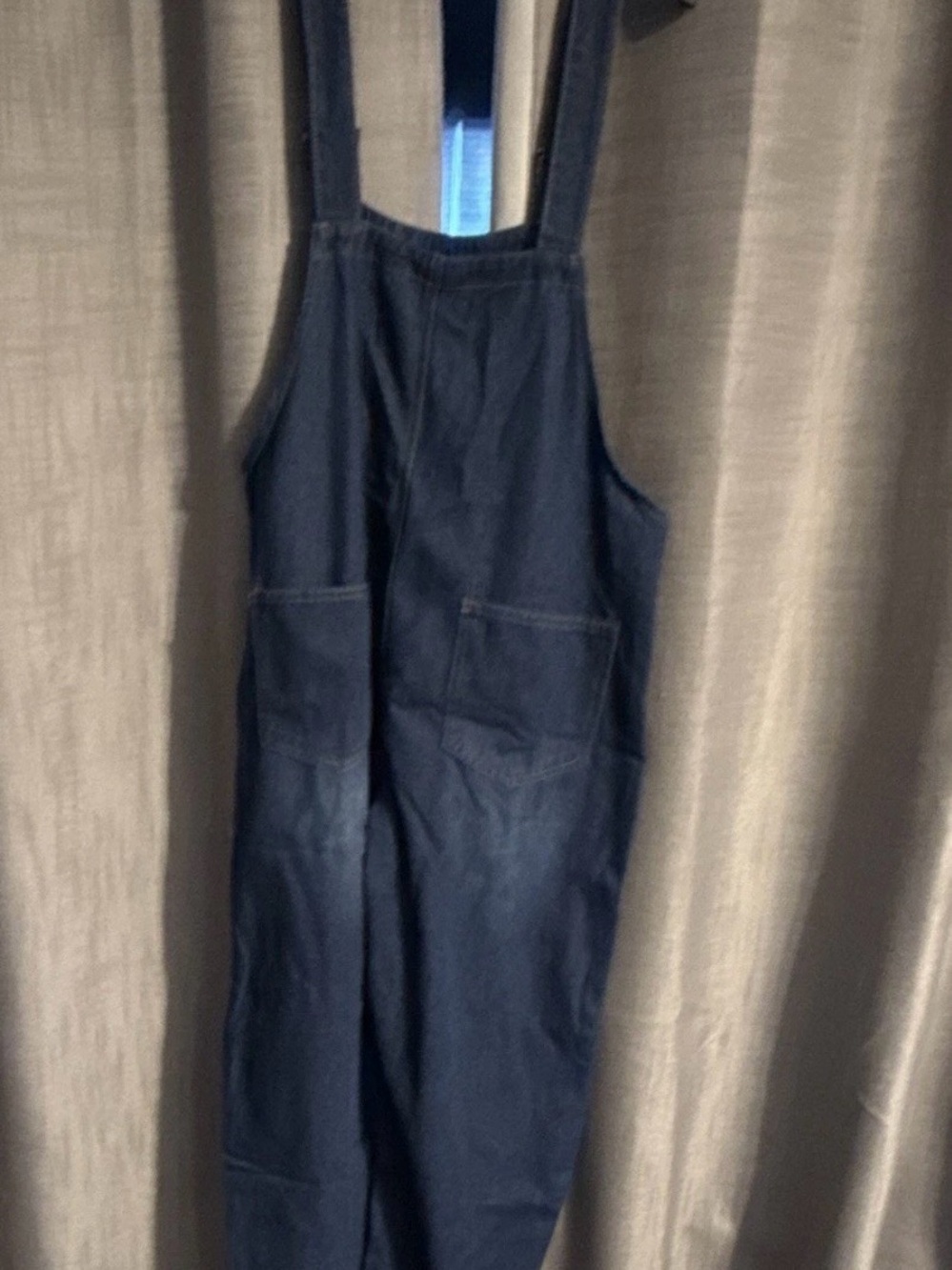 Women’s Dark Blue Denim Overalls - Casual Workwear - Picture 3 of 3